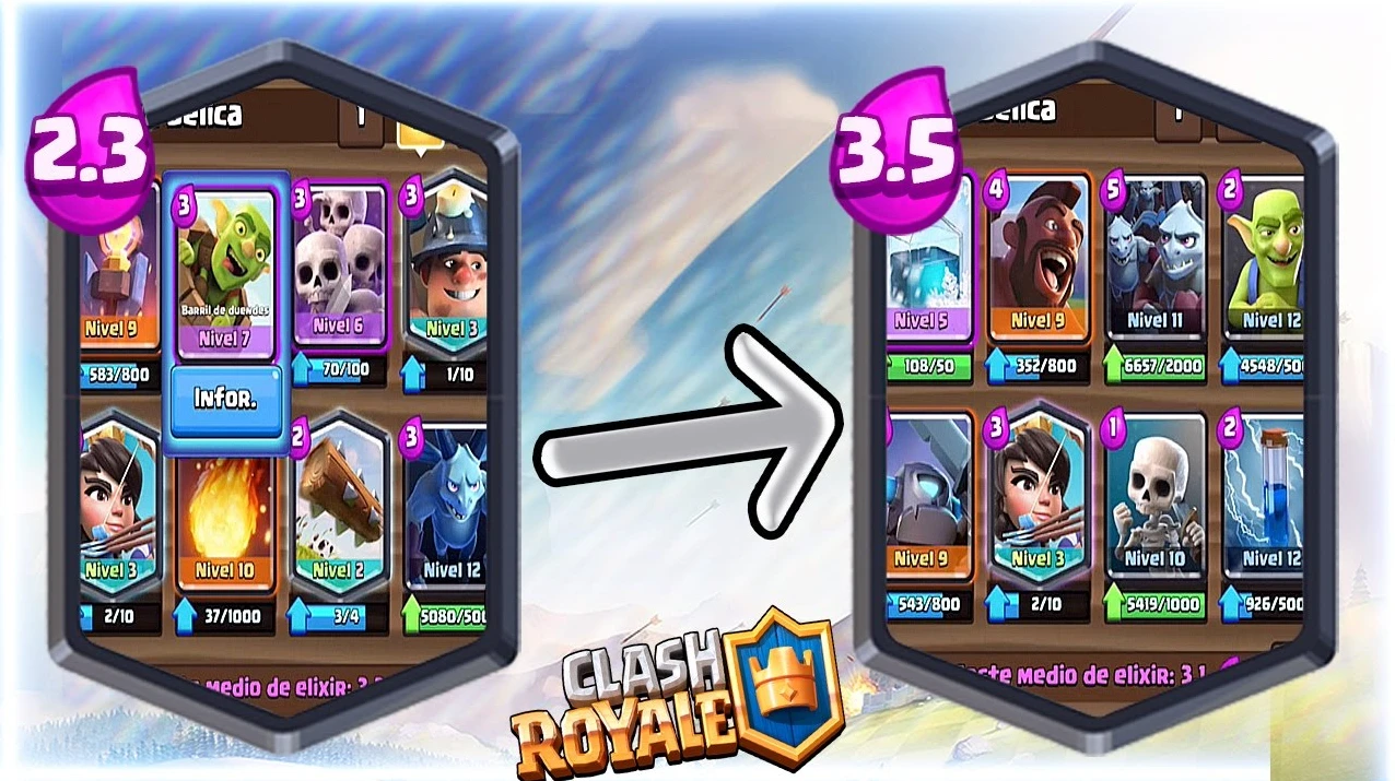 Ciclo de mazos en Clash Royale