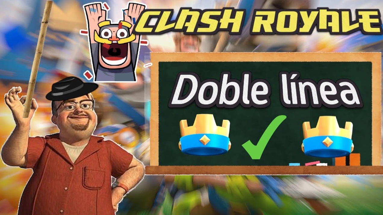 Técnica de presión por dos líneas en Clash Royale